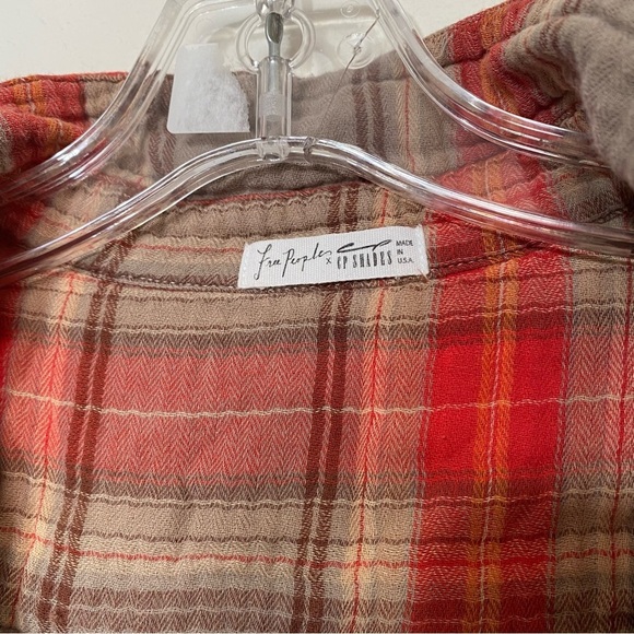 Free People X CP Shades Teton Tunic Dress Campfire Plaid Fall Autumn XS - Picture 4 of 7